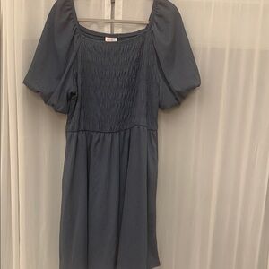 LuLaRoe Alina Dress XL slate blue color